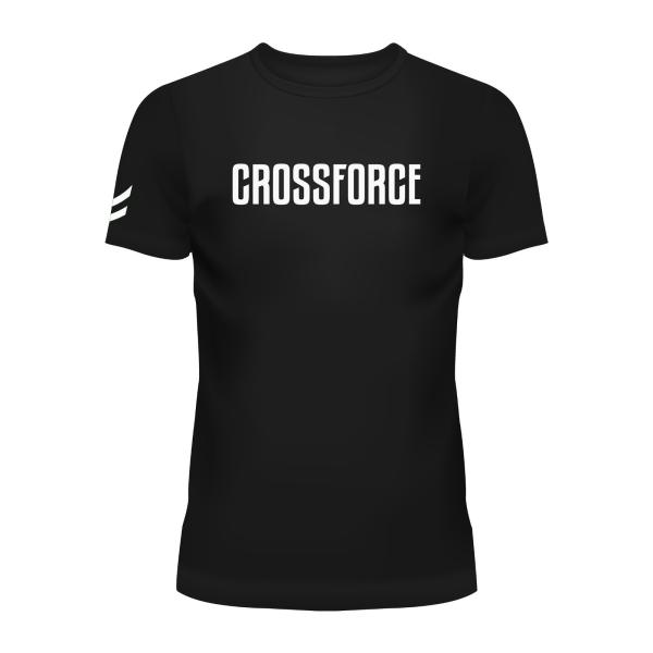 CrossForce Unisex Sport T-Shirt Zwart
