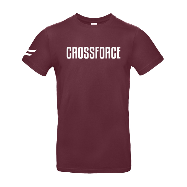 CrossForce Unisex Sport T-Shirt Rood - wit