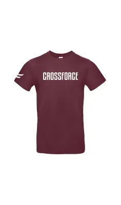 CrossForce Unisex Sport T-Shirt Rood - wit