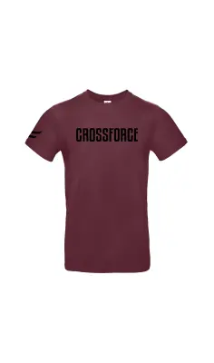 CrossForce Unisex Sport T-Shirt Rood - zwart
