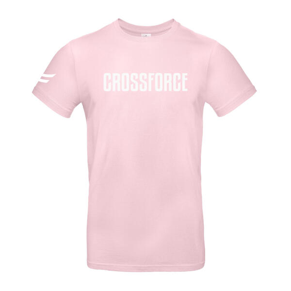 CrossForce Unisex Sport T-Shirt Roze - Wit