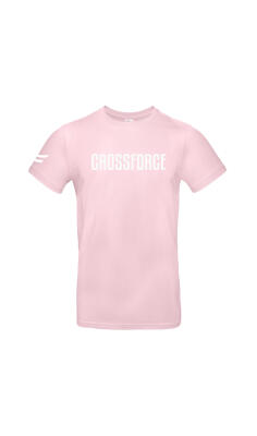 CrossForce Unisex Sport T-Shirt Roze - Wit