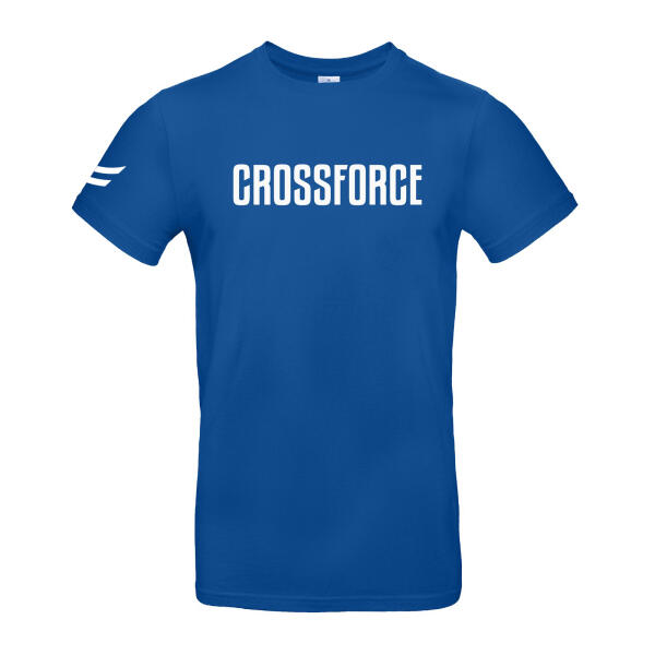CrossForce Unisex Sport T-Shirt Donker Blauw - Wit