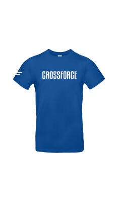 CrossForce Unisex Sport T-Shirt Donker Blauw - Wit