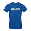 CrossForce Unisex Sport T-Shirt Donker Blauw - Wit